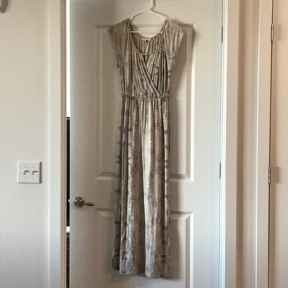 Rebecca Taylor Snake Print Maxi Dress
